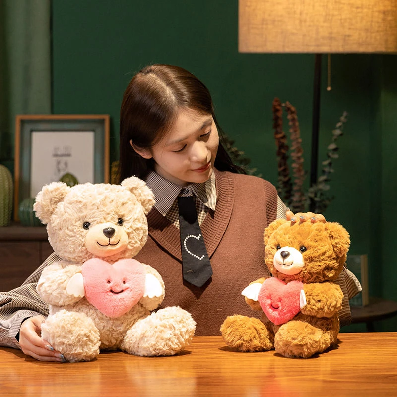 抱爱心泰迪熊公仔小熊玩偶情人节礼物送女友毛绒玩具抱抱熊布娃娃