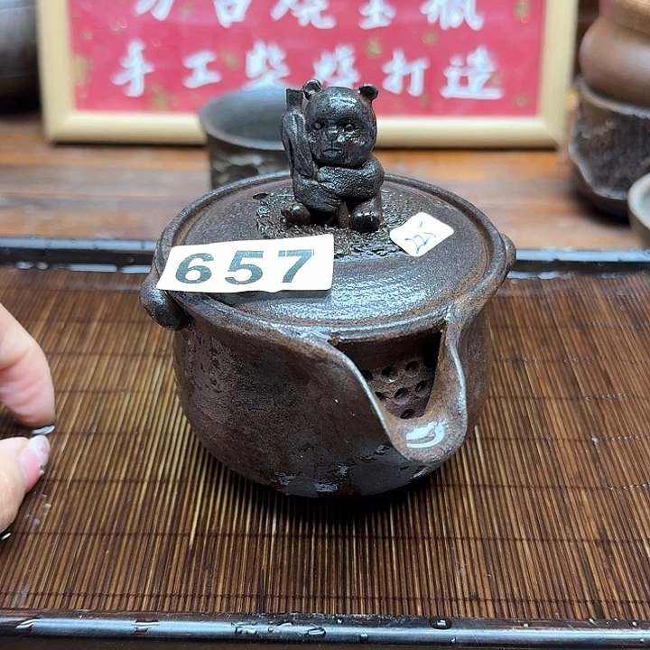 纯手工制作粗陶茶具