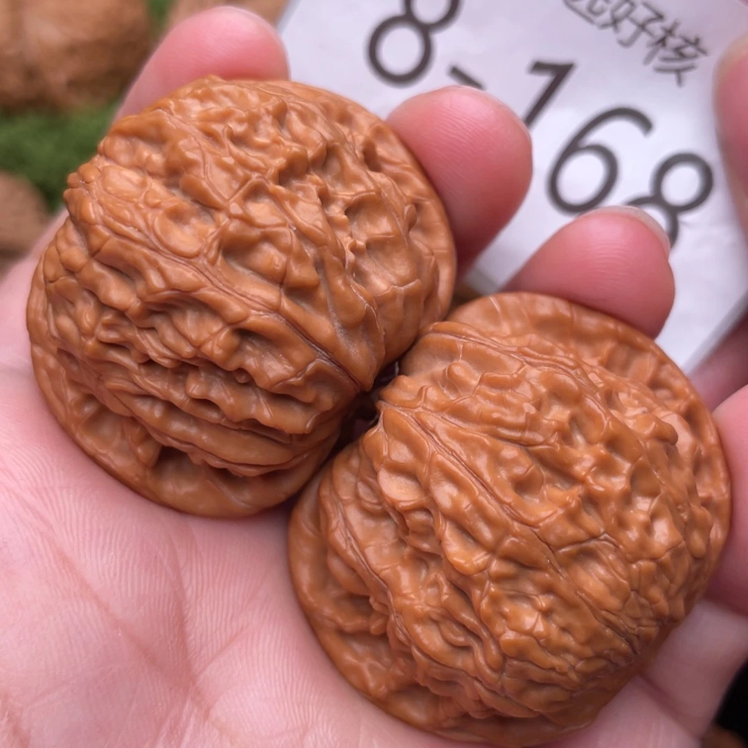 文玩核桃把件红皮正磨41山地