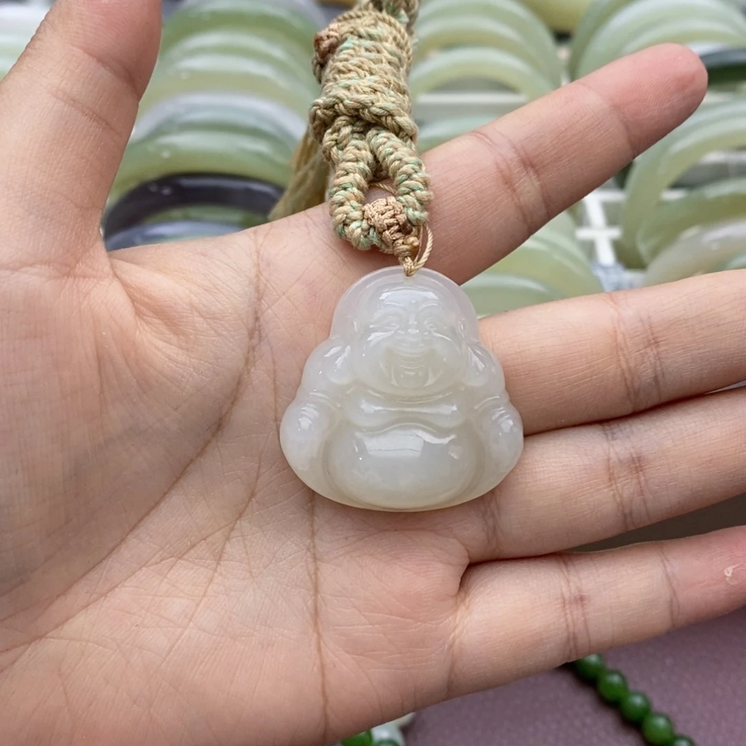 和田玉未镶嵌颈饰小*