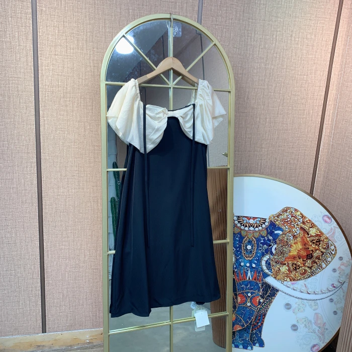 CS15孕妇黑色连衣裙  L100-130