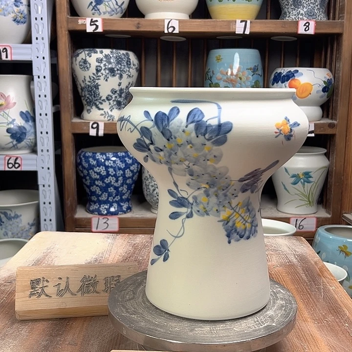 陶蘑菇兰兰紫藤陶瓷