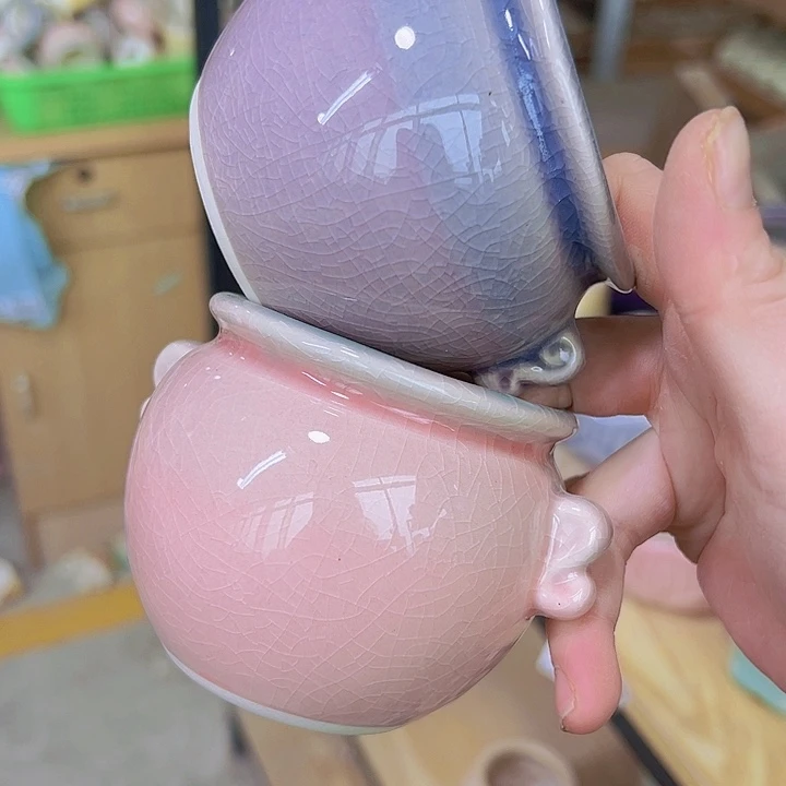 红陶陶瓷花盆当场满12包邮