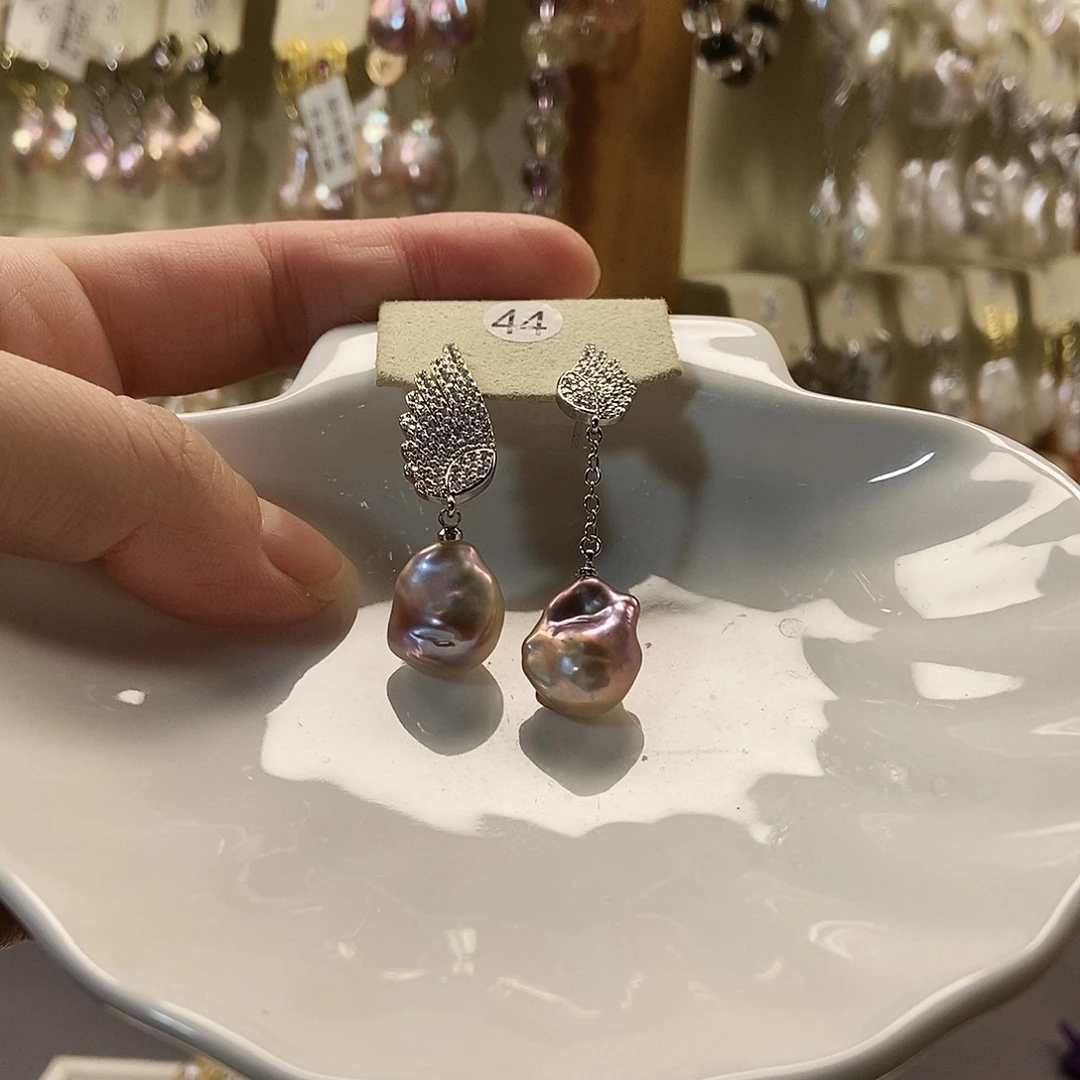 颈饰淡水珍珠合金特价耳饰44号