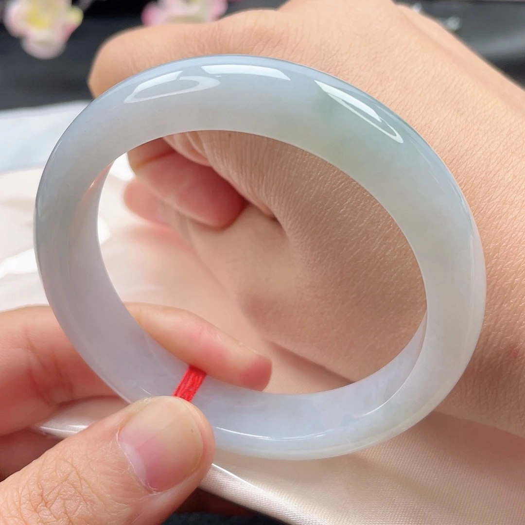 翡翠未镶嵌手镯56.3