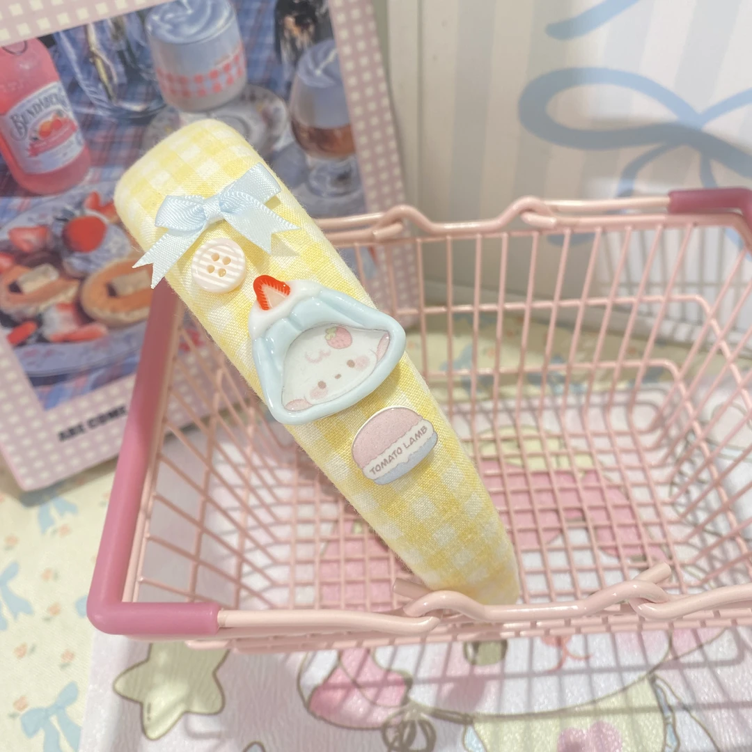 6721蓝椰奶冻小羊发箍