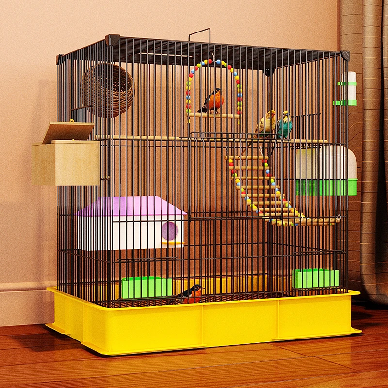 鸟笼子鹦鹉大号家用玄凤虎皮专用画眉牡丹新型防溅豪华珍珠鸟别墅