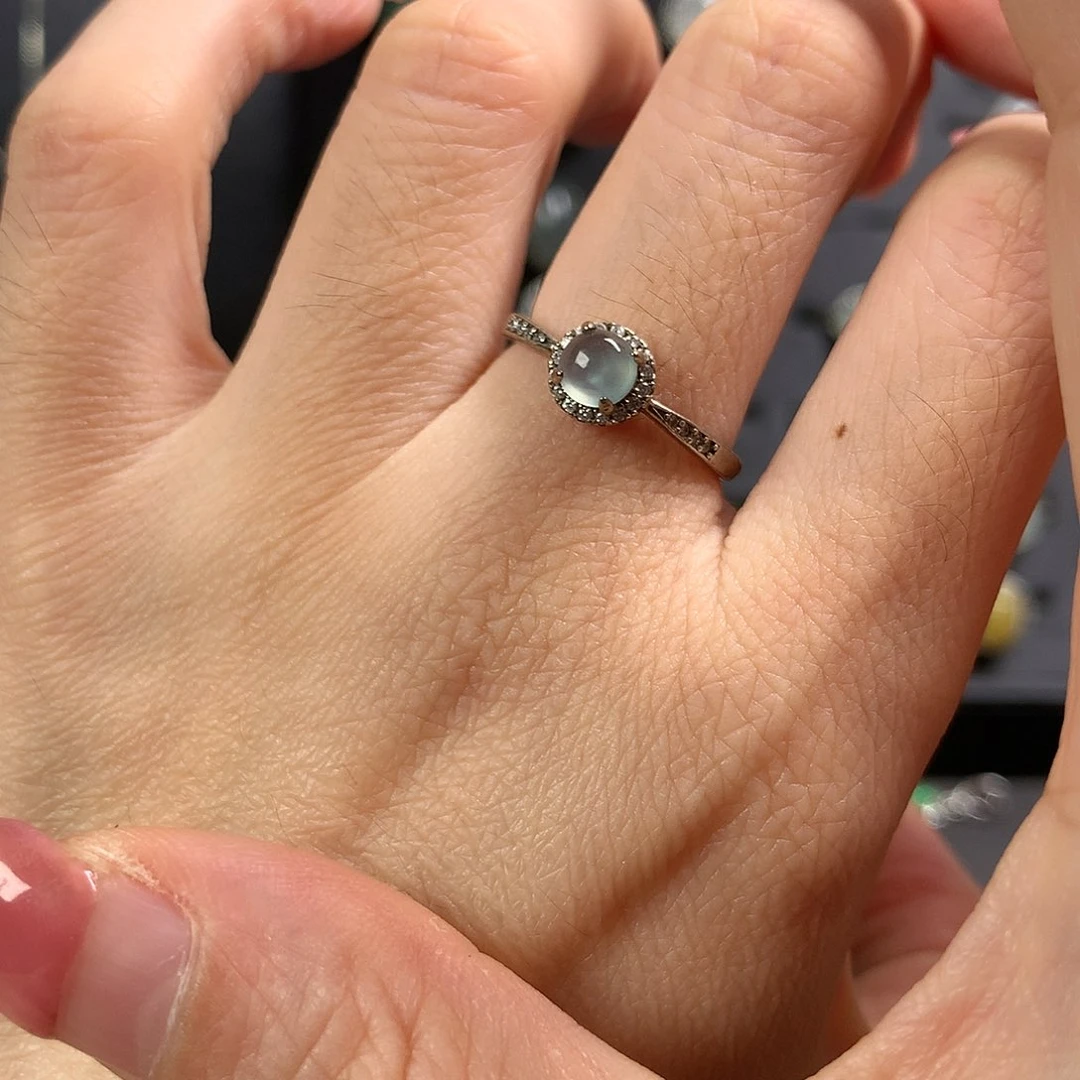 翡翠银S925镶嵌颈饰o**咔111111111