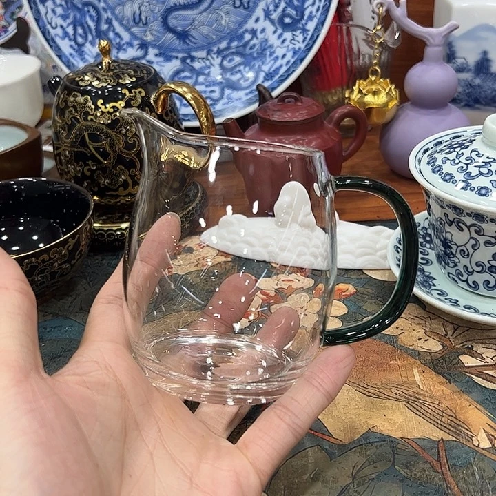 绿柄高硼硅玻璃公道杯