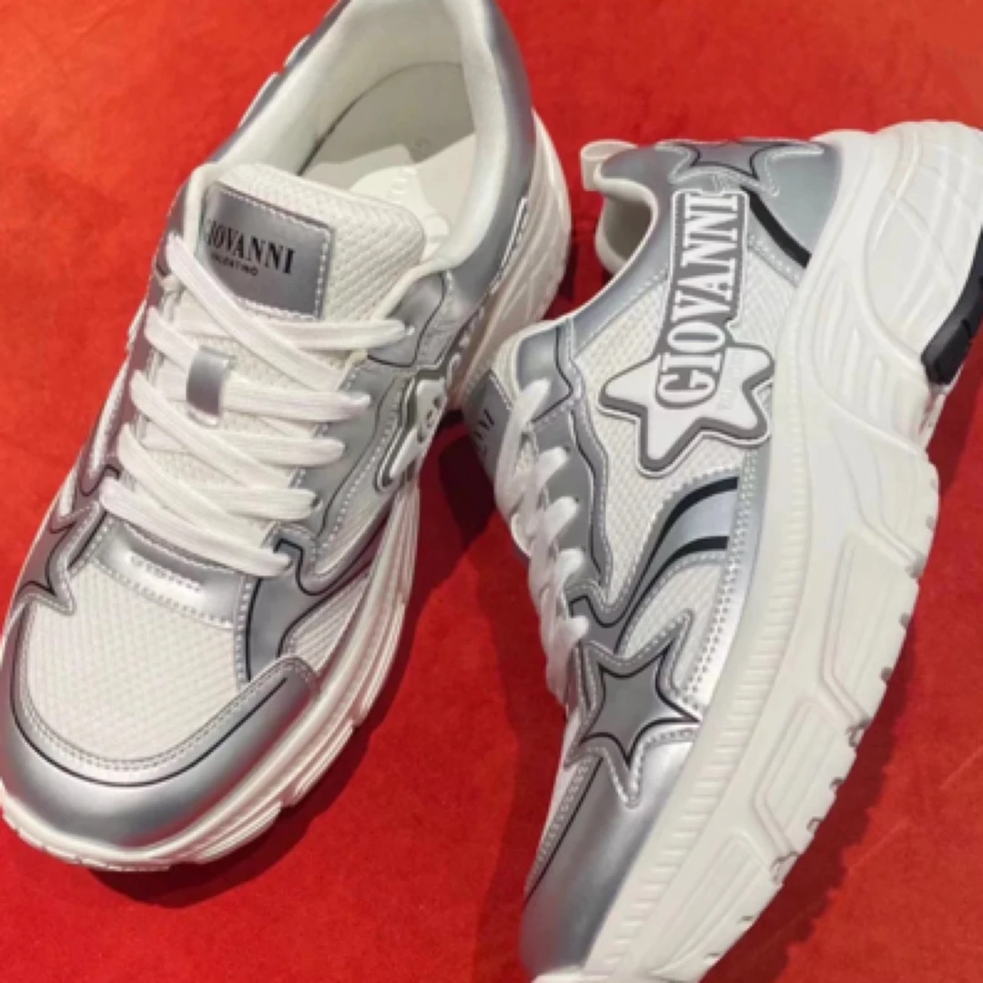 欧货高档品牌进口GV新款2025高级厚底百搭潮流男款鞋鞋子运动鞋