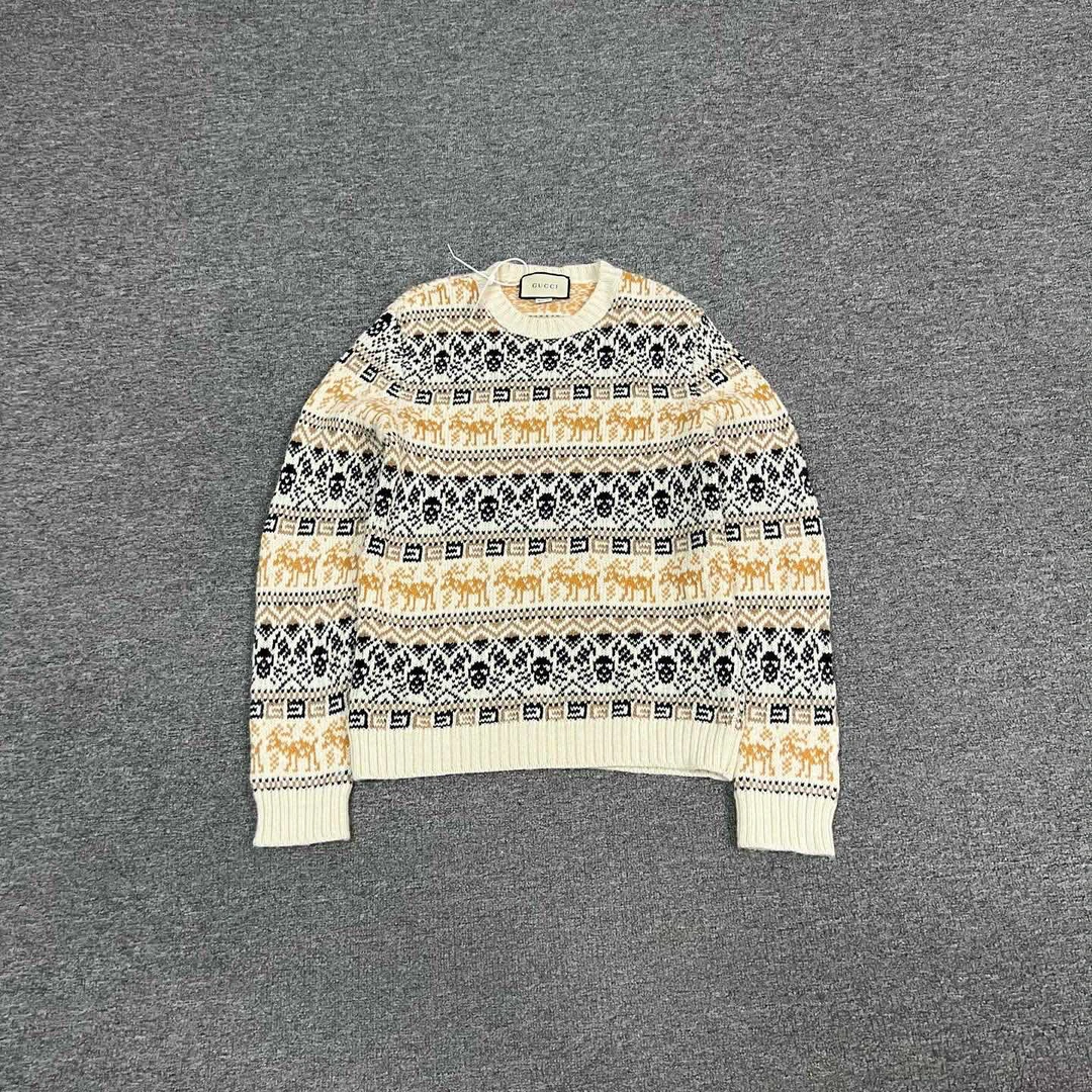 99新 GUCCI/古驰 Gucci 费尔岛 毛衣 xs码