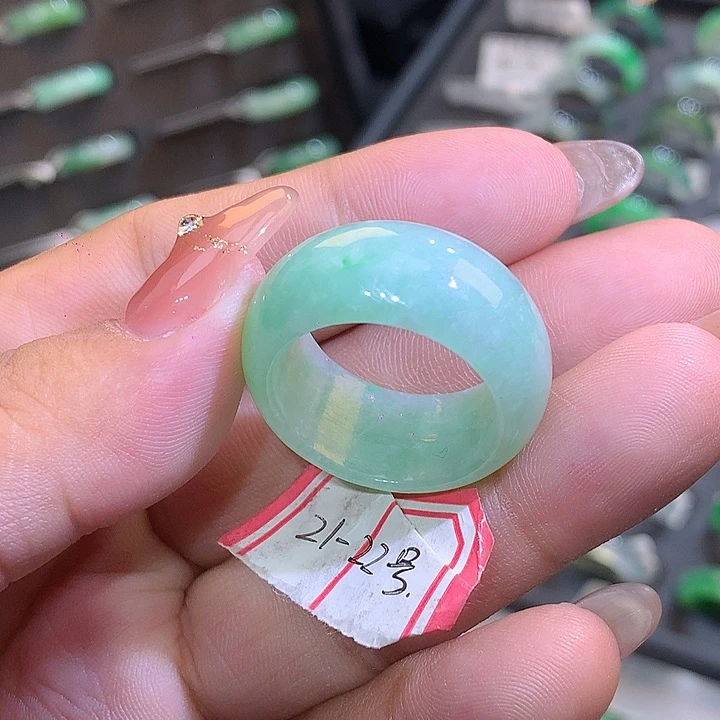 翡翠戒圈未镶嵌圈口21
