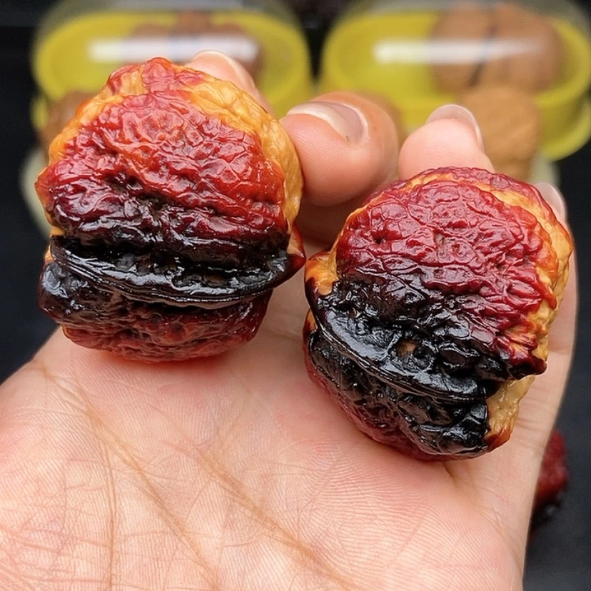 【闪购商品】文玩核桃把件40尺七彩蝴蝶蟾