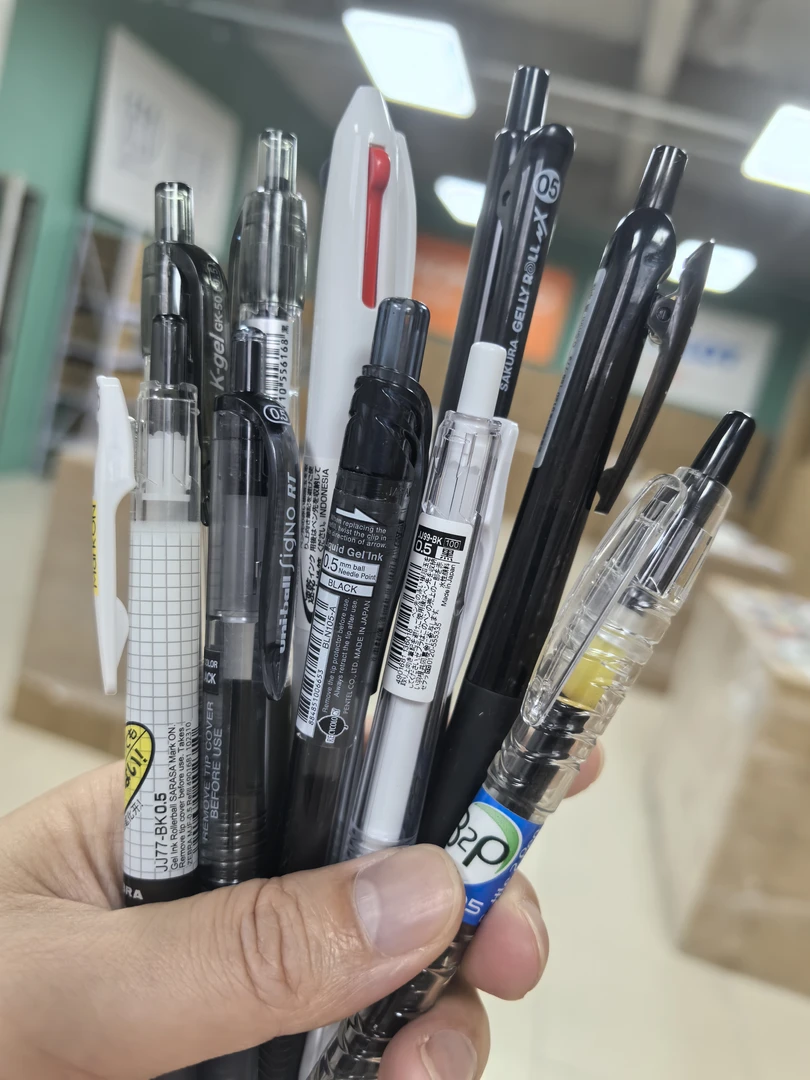 【学霸考试组合十支】斑马派通百乐黑色按动速干中性笔