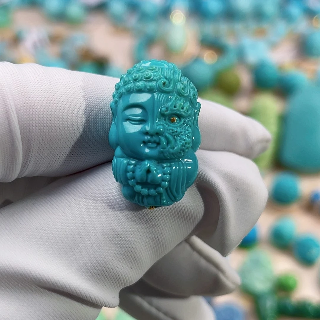 绿松石珠宝奇石未镶嵌