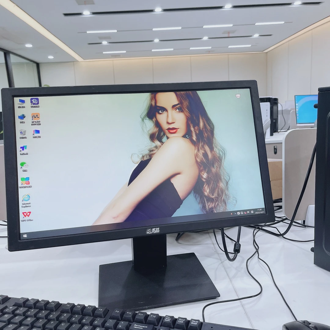 99新 HP/惠普 19/22英寸显示器黑色直面显示屏