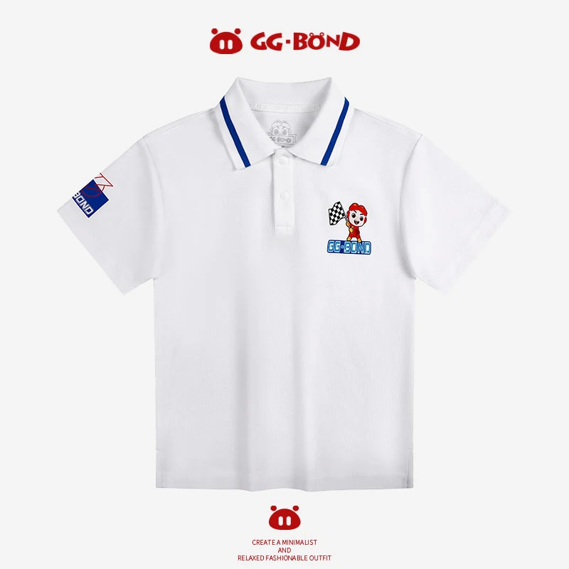 GGBOND/猪猪侠童装休闲T恤儿童短袖可爱薄款潮服休闲男童上衣