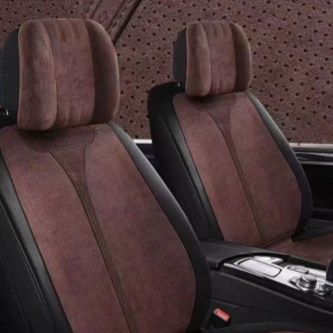 翻毛皮座垫四季超薄透气防滑专用高端座椅套坐垫套汽车四季通用