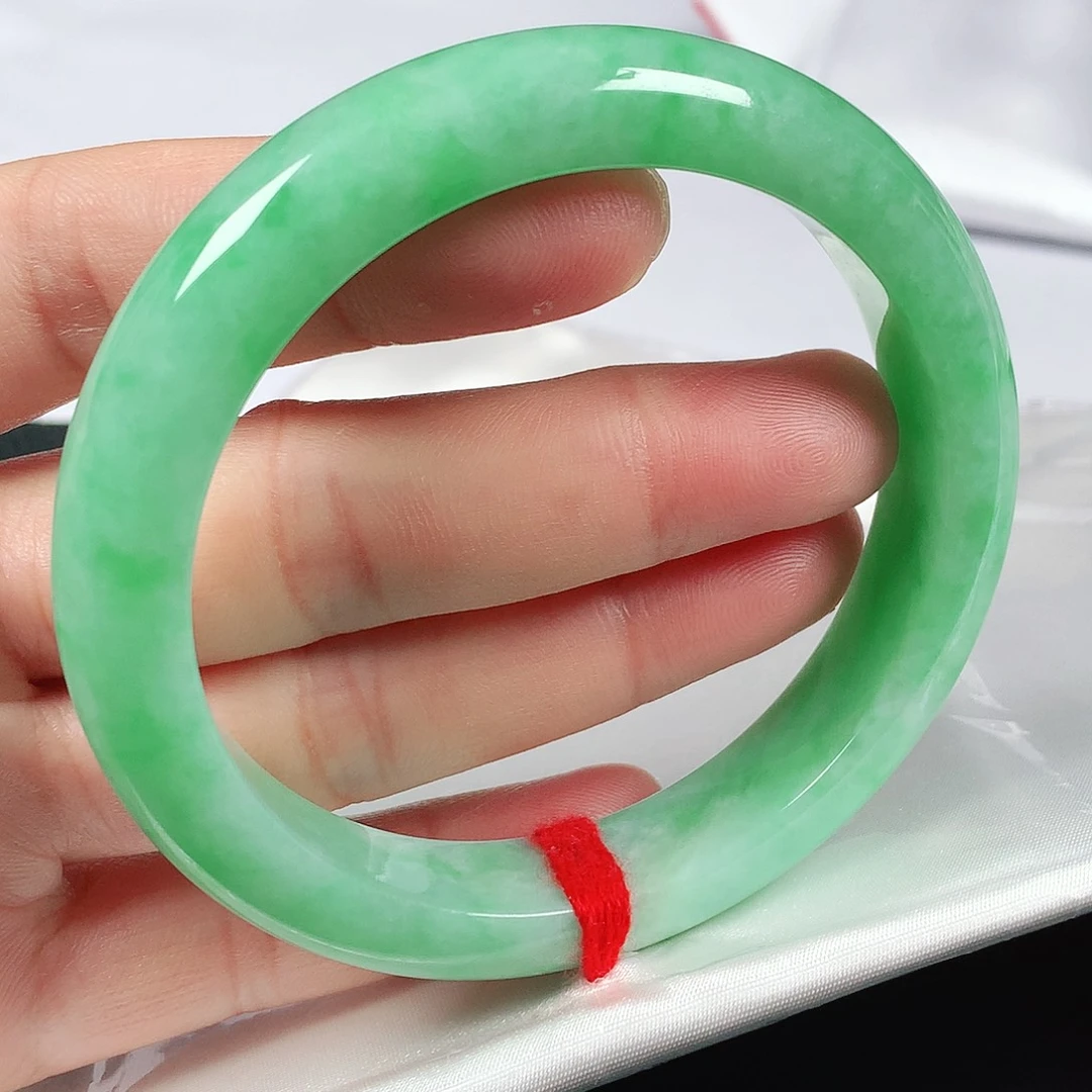 翡翠手镯未镶嵌58圈2374