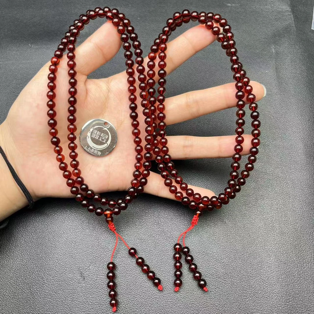 翡昱-SH23-14812-琥珀珠链颈饰/约5+/约108颗/-多样性发其一C