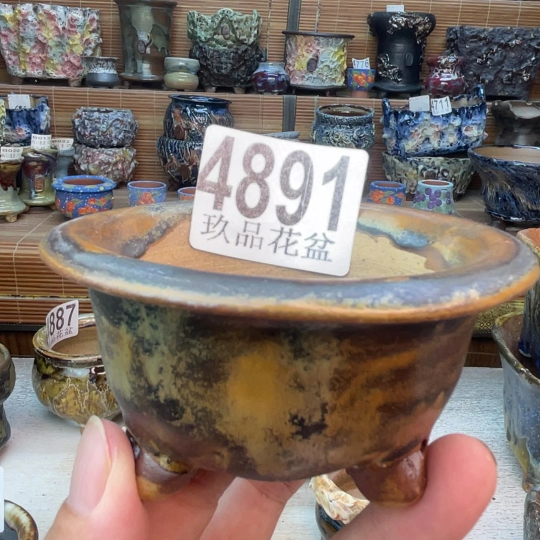 景德镇陶瓷手工花盆默认瑕疵