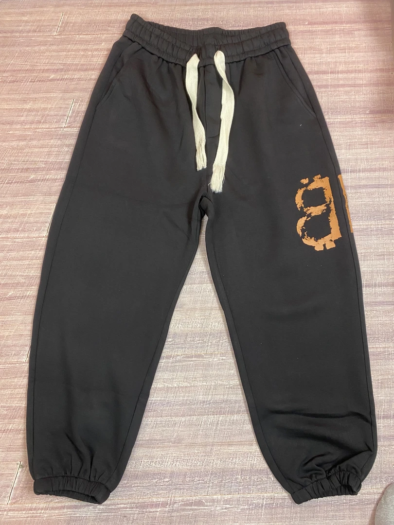 秋冬潮男双B字母松紧腰头时尚百搭束口休闲裤