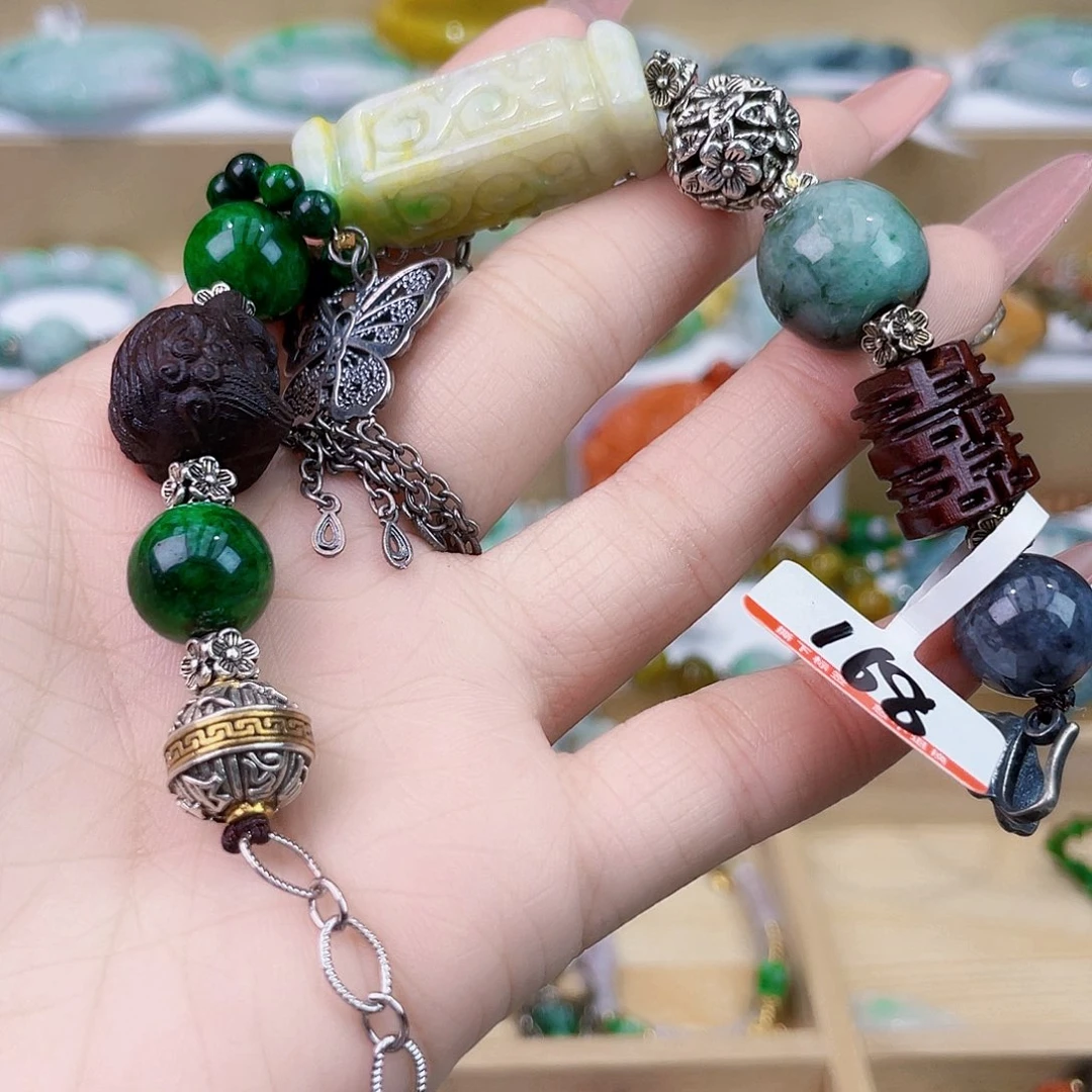 S***s翡翠未镶嵌手链手链