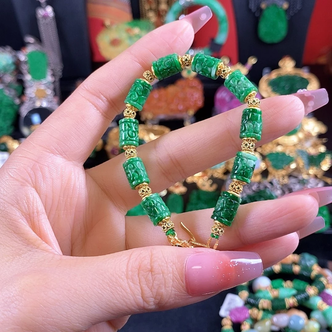 翡翠未镶嵌手链手链