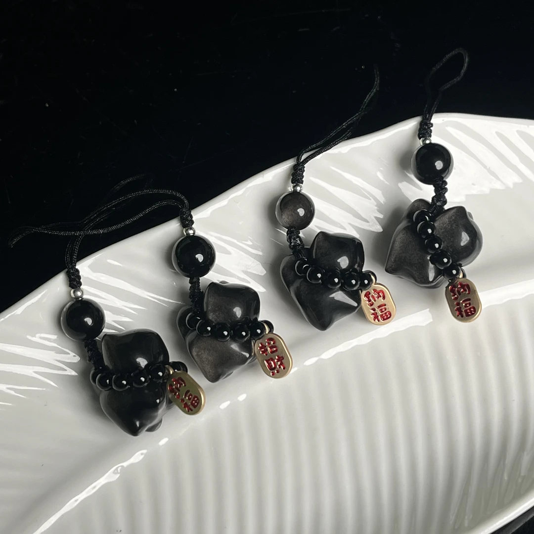 银曜石猫咪挂件YC348多样性发其一