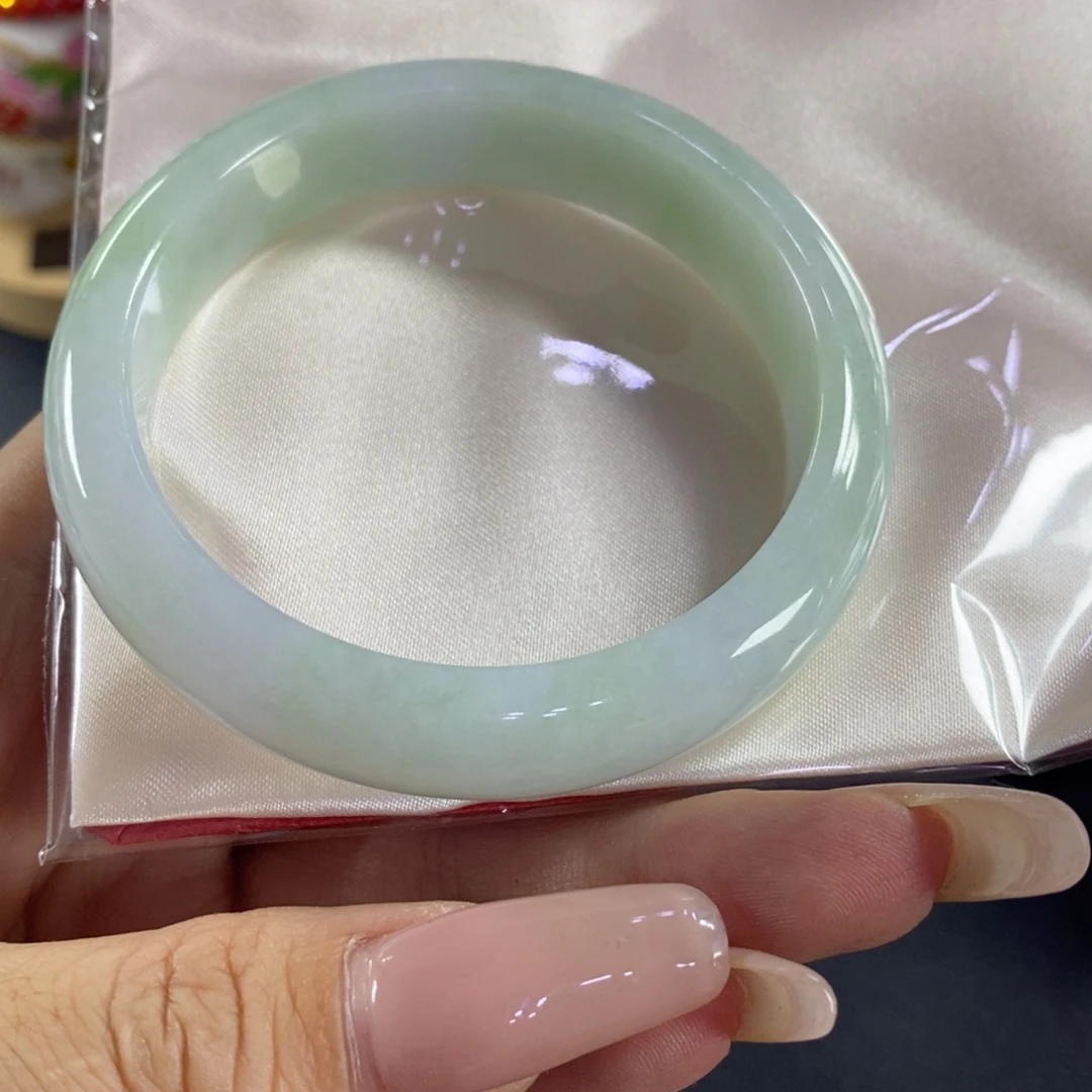 未镶嵌手镯翡翠天然翡翠手镯55.8