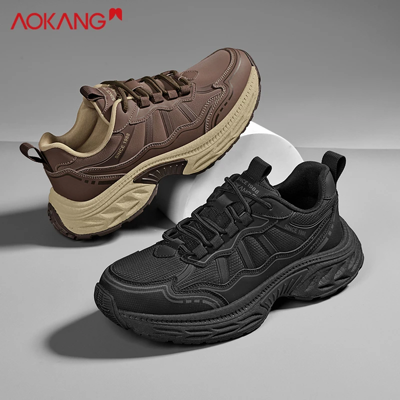 Aokang/奥康轻便休闲鞋耐磨户外运动款老爹鞋鞋低帮百搭