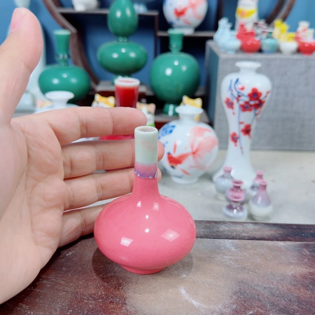 陶瓷手工小花器摆件