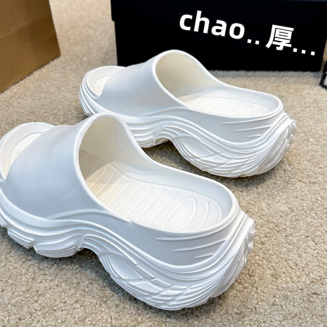 超厚底凉拖鞋女夏季2025新款网红时尚海边沙滩百搭eva轻便可外穿