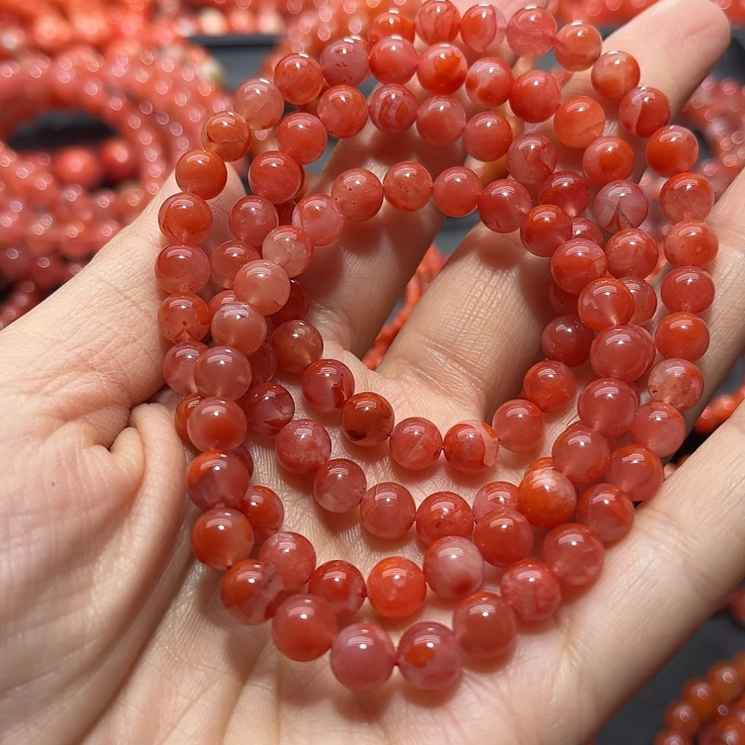 南红玛瑙手链未镶嵌