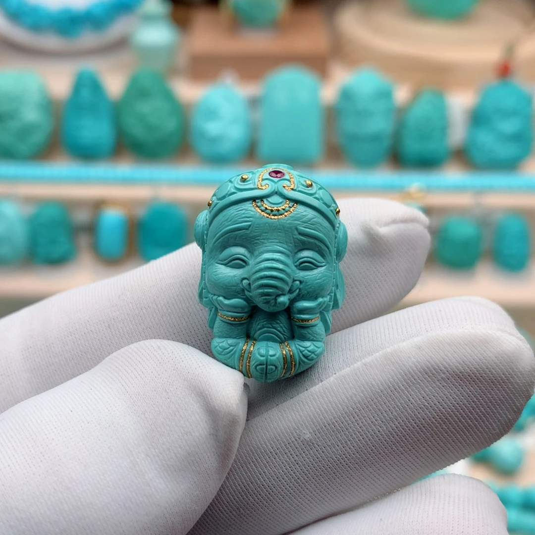 绿松石珠宝奇石未镶嵌