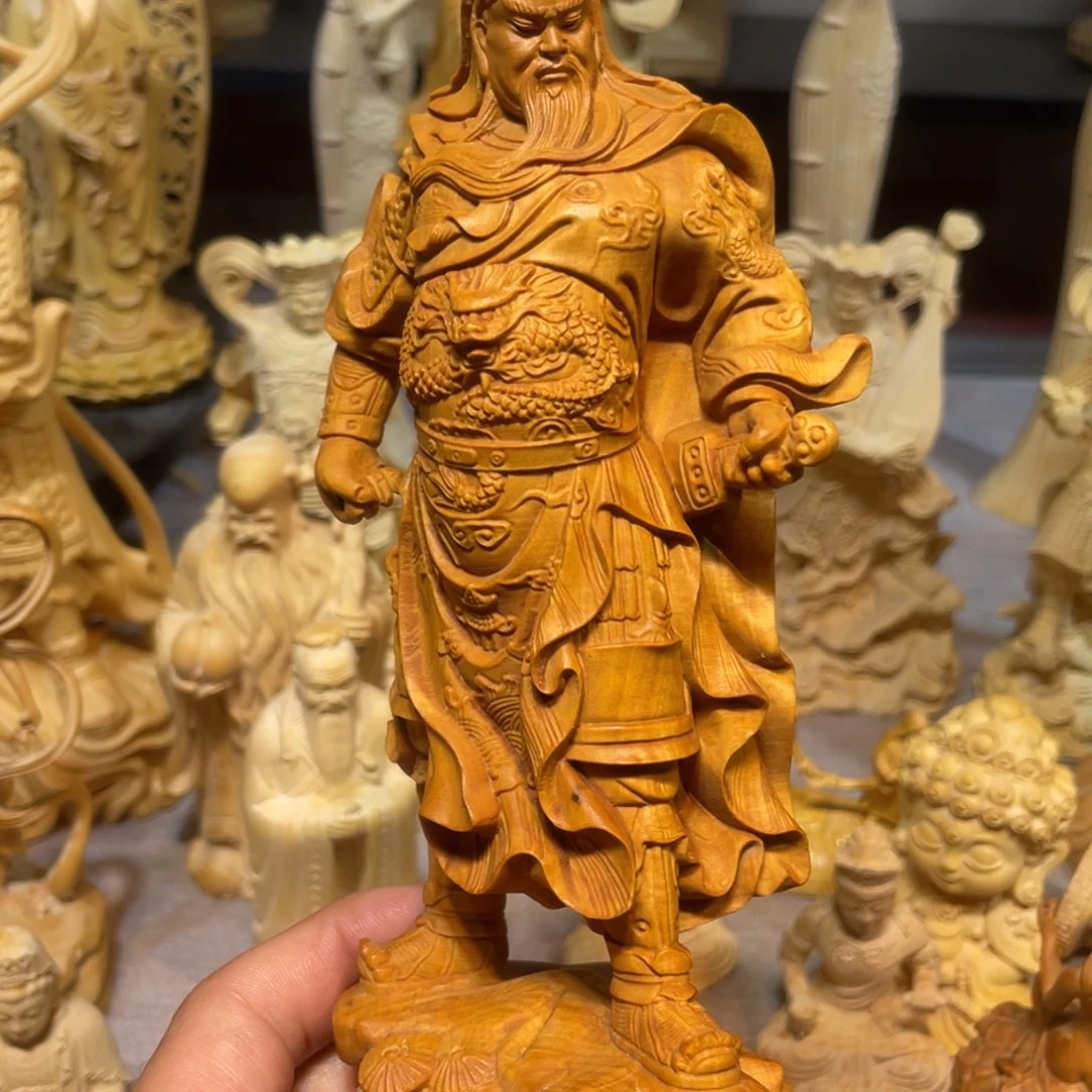 浮***场黄杨木小叶老货关羽