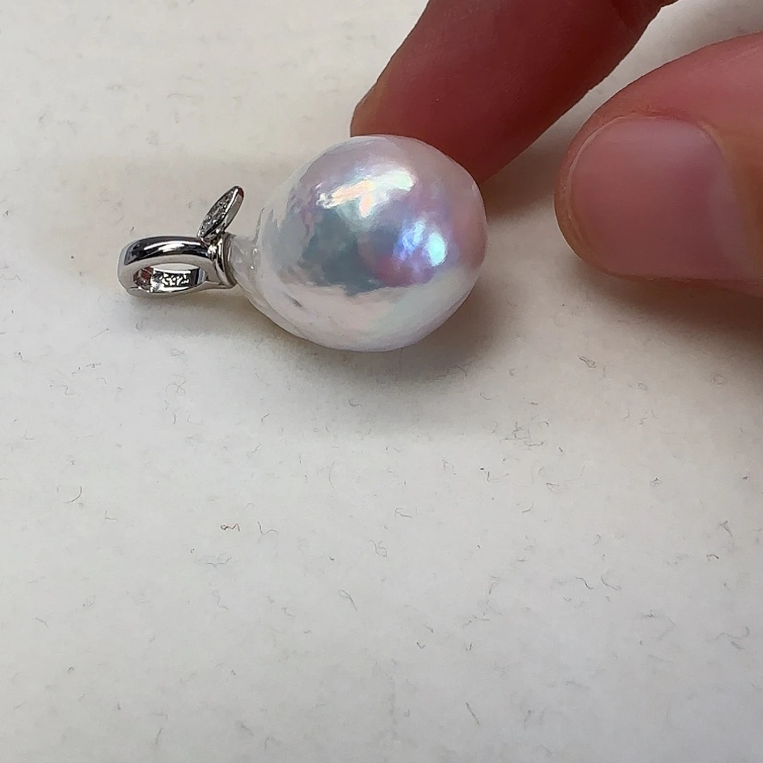 淡水珍珠颈饰银S925镶嵌二****夜