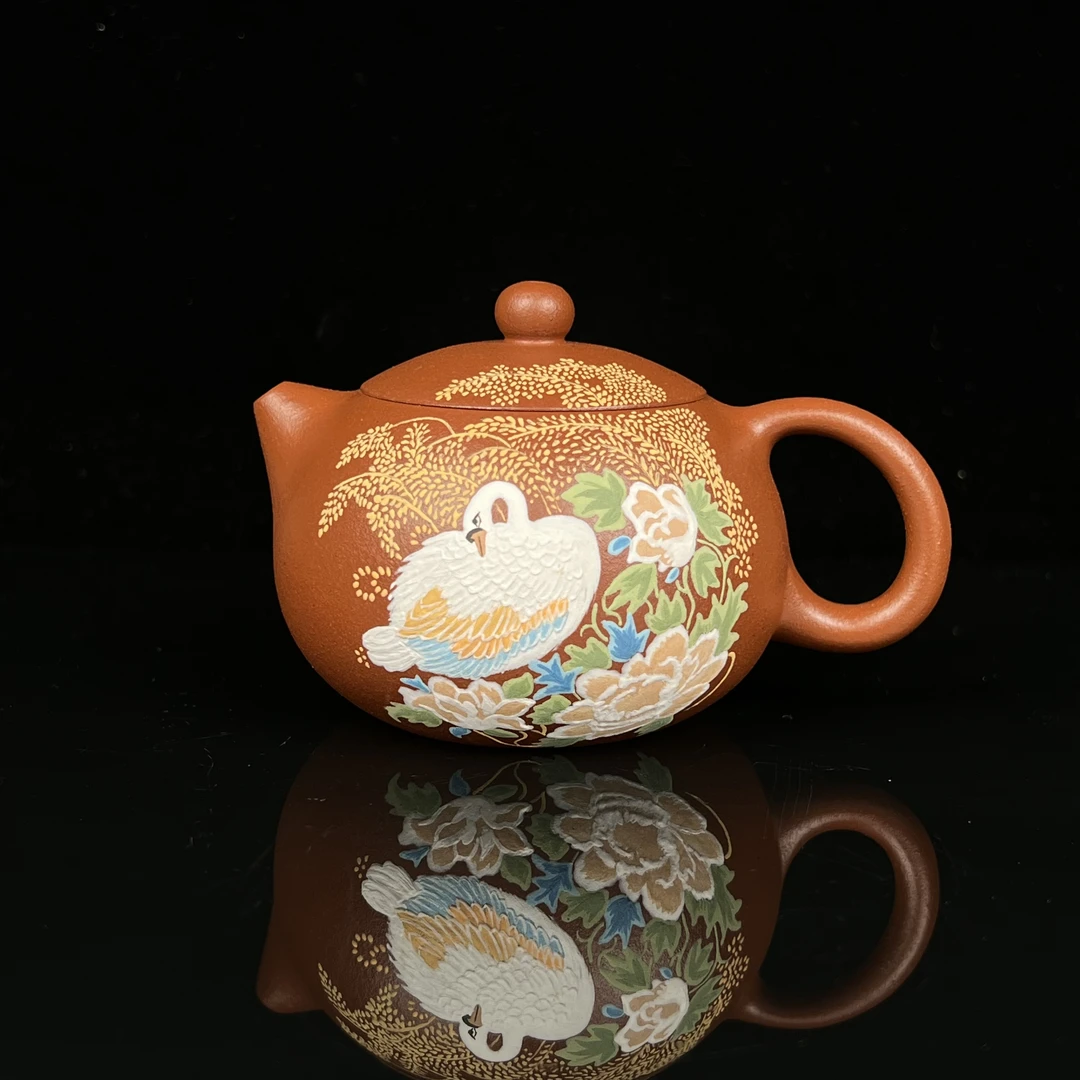 【西施】精工半手155cc原矿朱泥家用紫砂壶