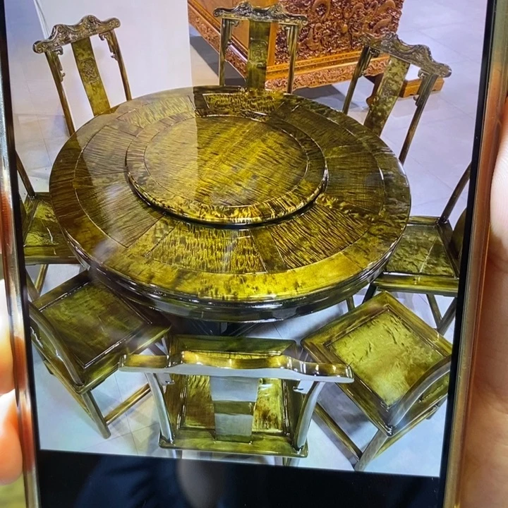 *****楠木餐桌1.38m七件套