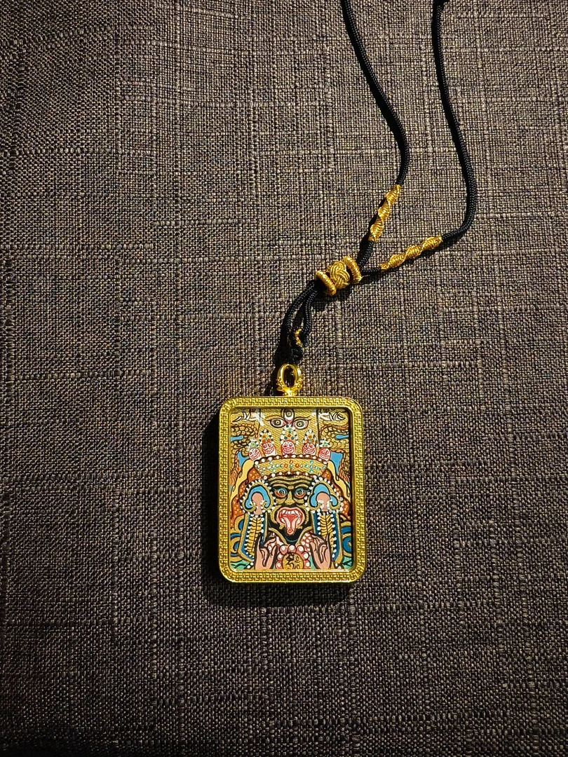 【雨恒手绘】扎基拉姆唐卡青海热贡矿物质颜料纯手绘98金藏传文化