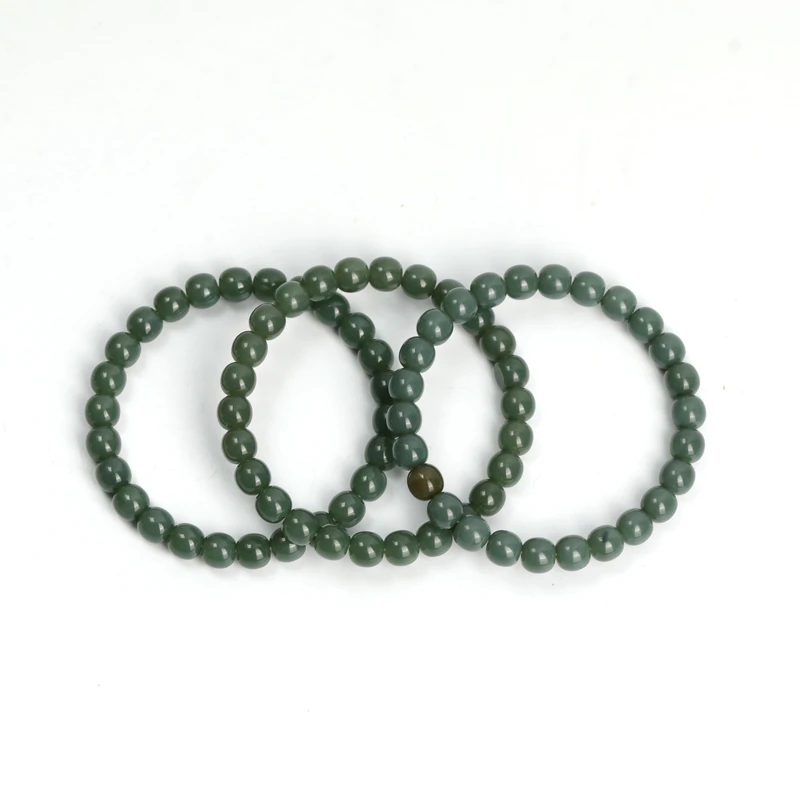 Y250502-02和田玉叶城瓷蓝籽直径约8.5mm 约21g 多样性发货发其一