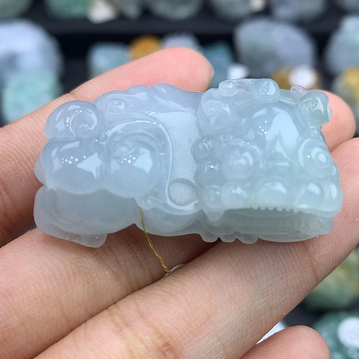 颈饰未镶嵌翡翠天然缅甸翡翠