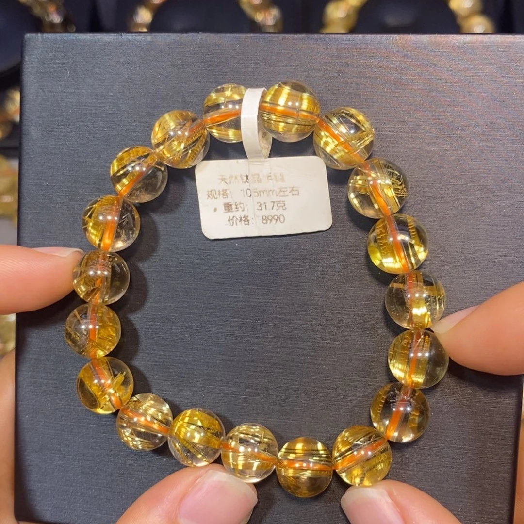 柯***铭水晶手链未镶嵌钛晶手链10mm 瑾