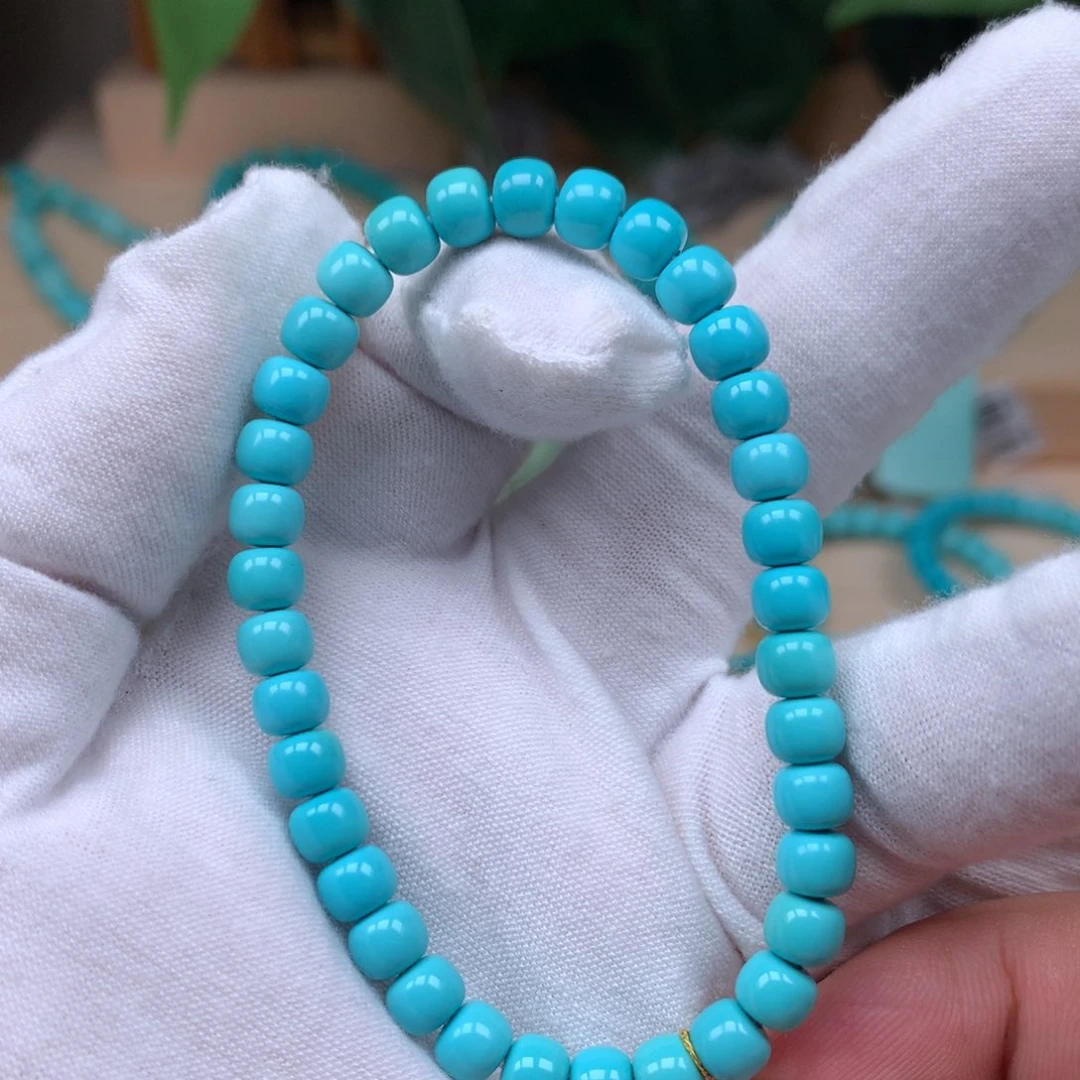 绿松石精品手串未镶嵌