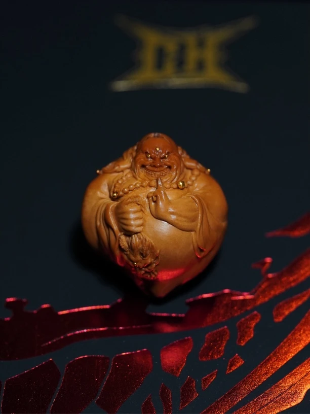 丑皇-纯手工大金佛爷艺术品手把件