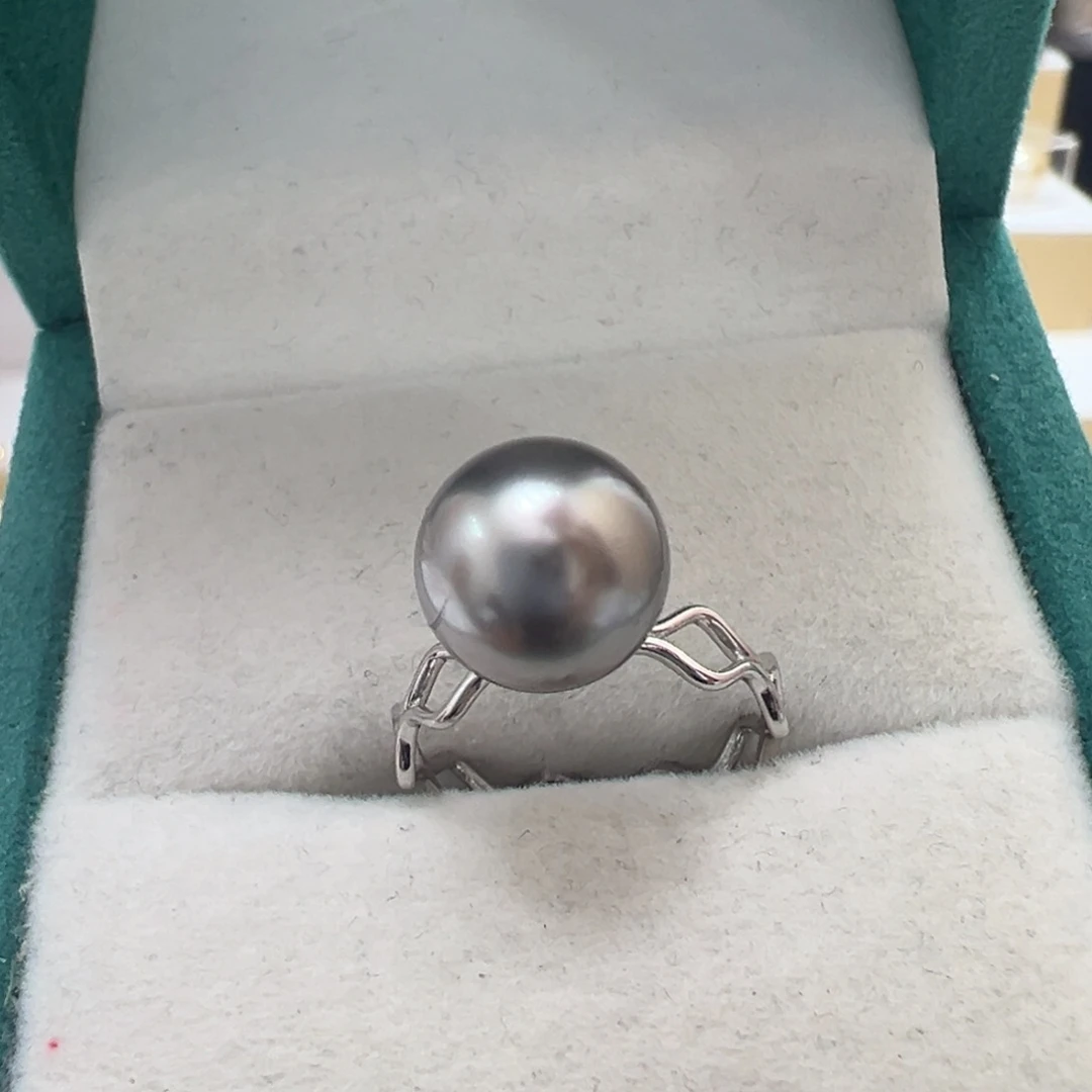 银S925镶嵌海水珍珠戒指