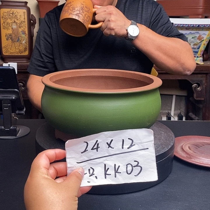 紫砂花盆货号一只KK003