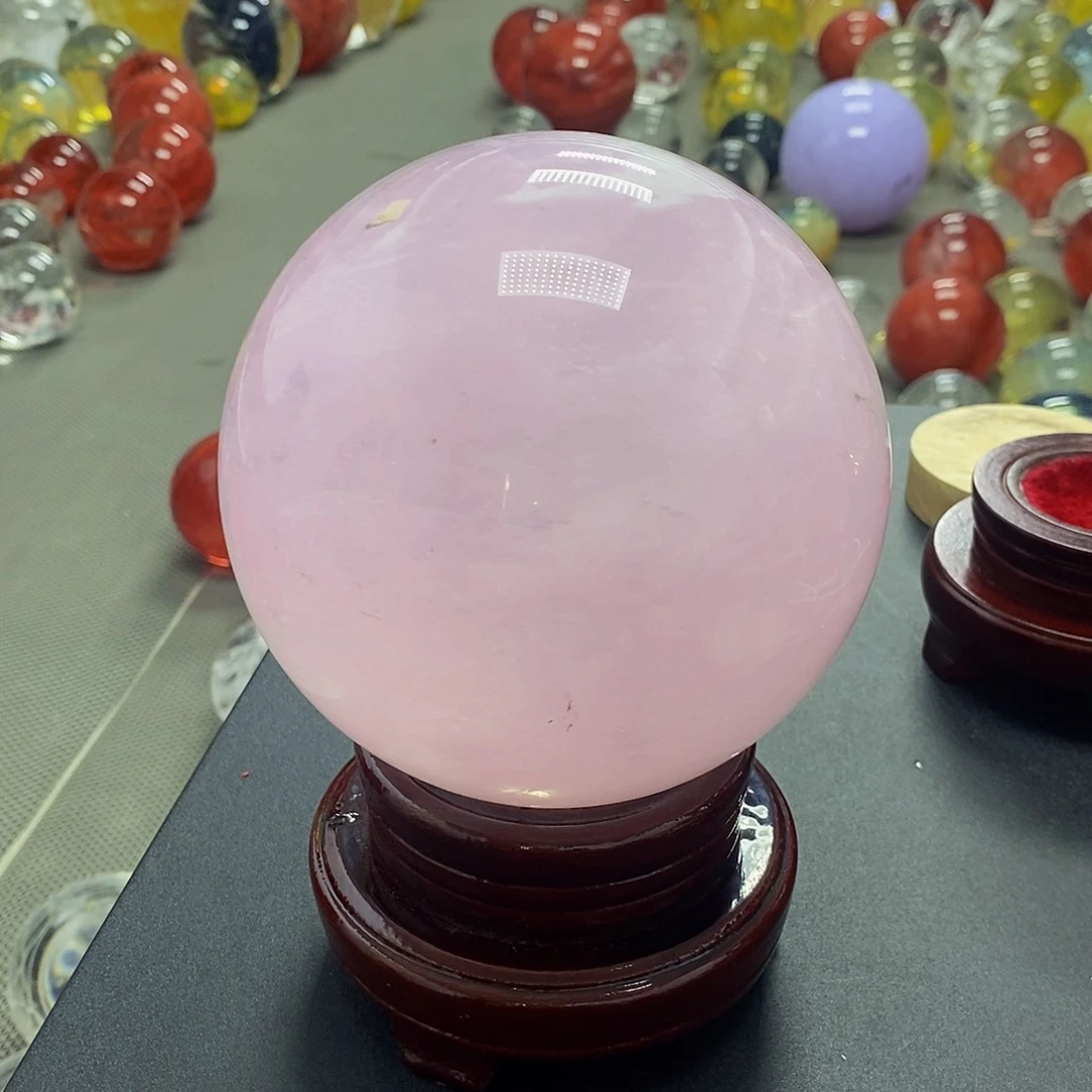 石材13.4厘米粉色摆件