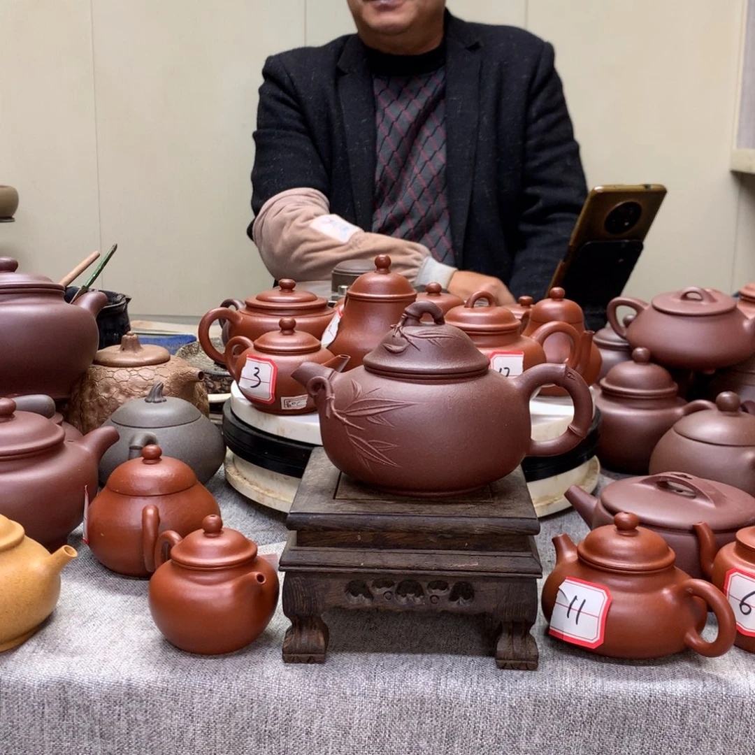 底槽青茶壶乳竹半手工制作