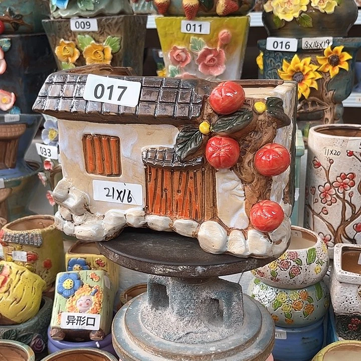 紫砂花盆粗陶材质多肉花盆